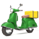 Low Poly Vespa - Scooter